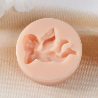 Молд силикон "Ангелочек" №1 3,7х2,7х0,7 см Молд силикон "Ангелочек" №1 3,7х2,7х0,7 см