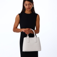 Сумка женская на молнии, TEXTURA, средний размер, цвет белый Сумка женская на молнии, TEXTURA, средний размер, цвет белый