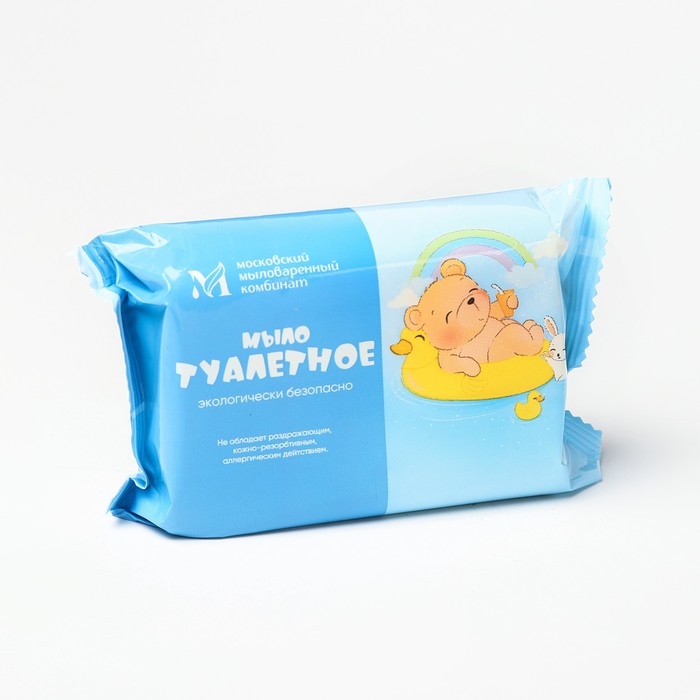 Мыло туалетное 200 гр. Мыло туалетное 200 гр. "Детское" в цветной обертке флоупак марки Детское