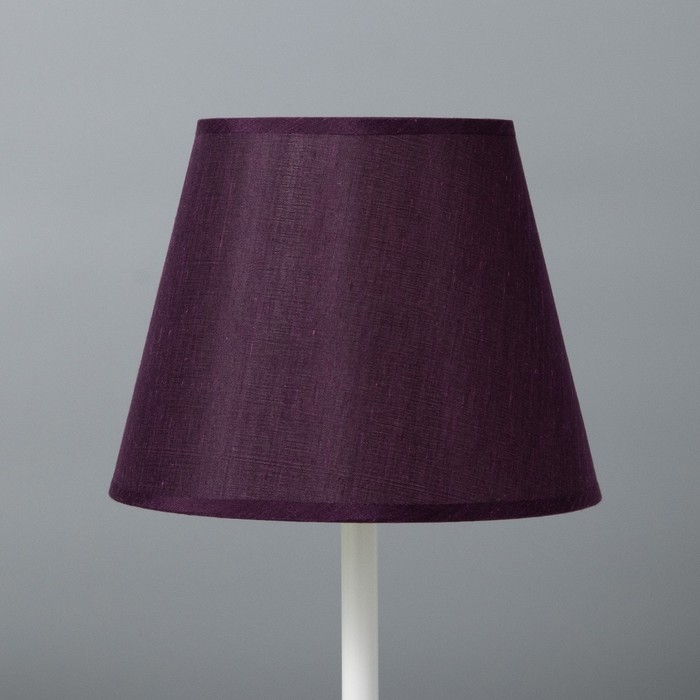 Лампа настольная "Элеонора" 1х15Вт Е27 белый/фиолетовый 22х22х42см RISALUX