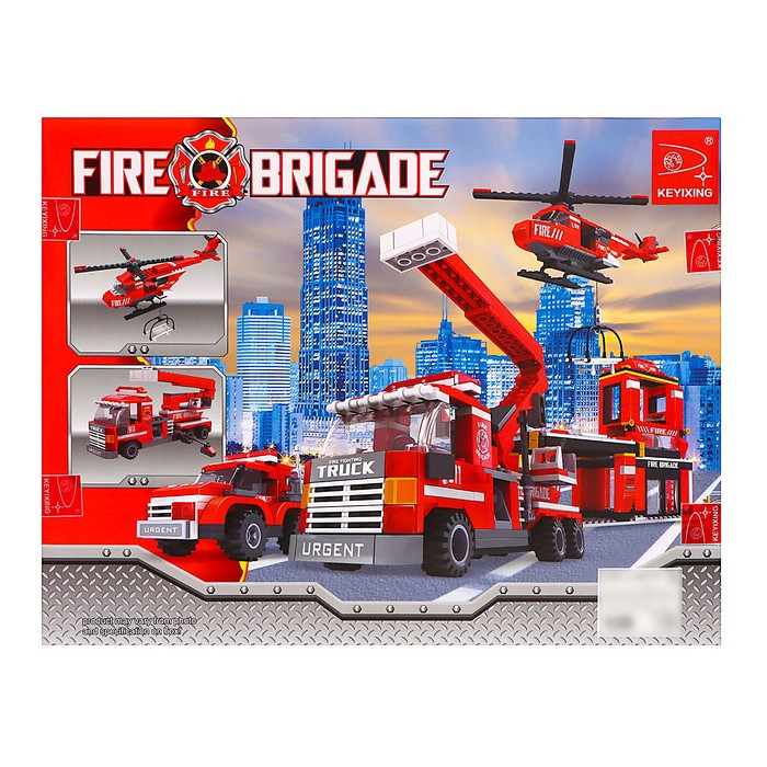 Конструктор Пожарная бригада &laquo;Огнеборцы&raquo;, 697 деталей