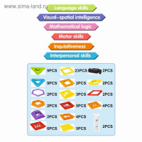 Конструктор магнитный &laquo;Домик&raquo;, 84 детали