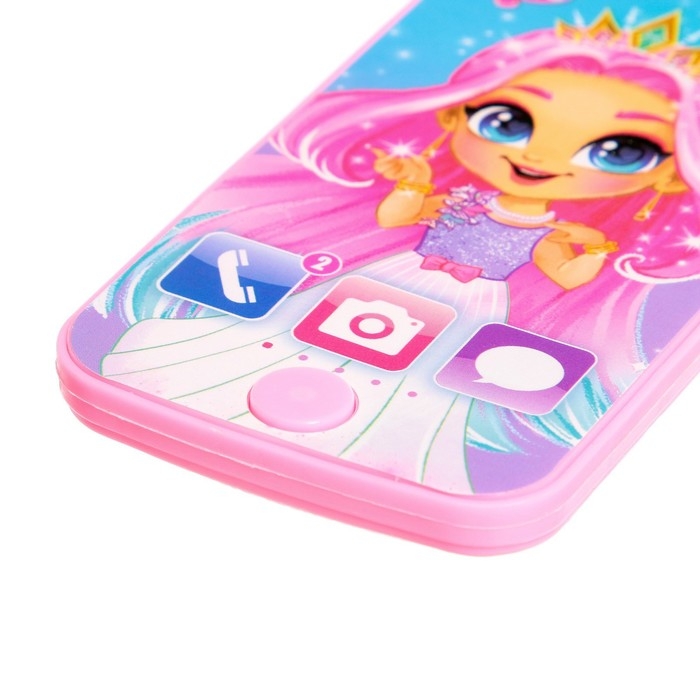Телефон музыкальный «Принцессе», звук, цвет розовый, МИКС Телефон музыкальный «Принцессе», звук, цвет розовый, МИКС