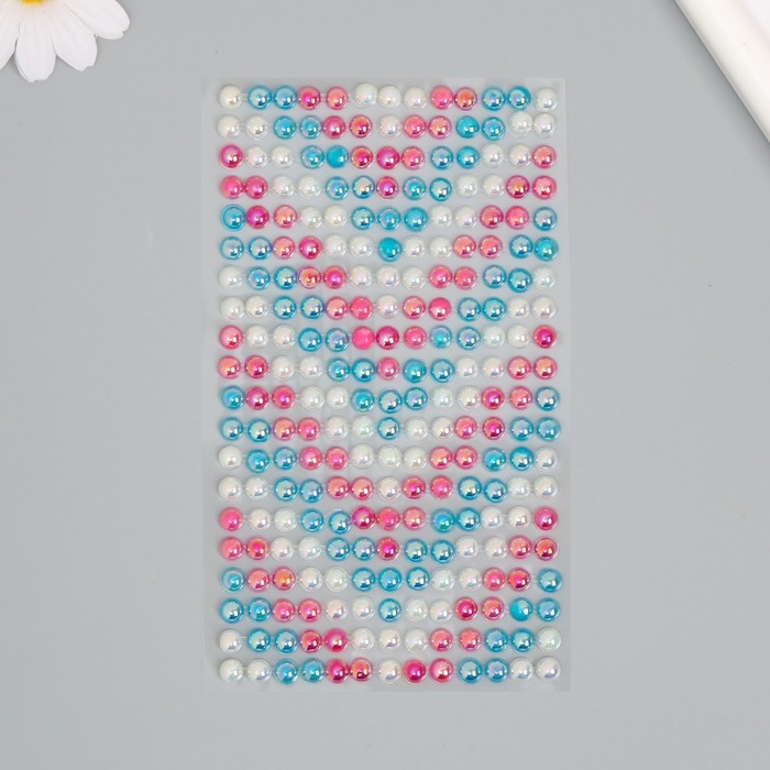 Наклейка пластик стразы Наклейка пластик стразы "Градиент ёлочкой" 24,6х10 см