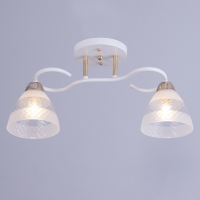 Люстра "Линда" 2х60Вт Е27 Белый, золото 47х16х23см Люстра "Линда" 2х60Вт Е27 Белый, золото 47х16х23см