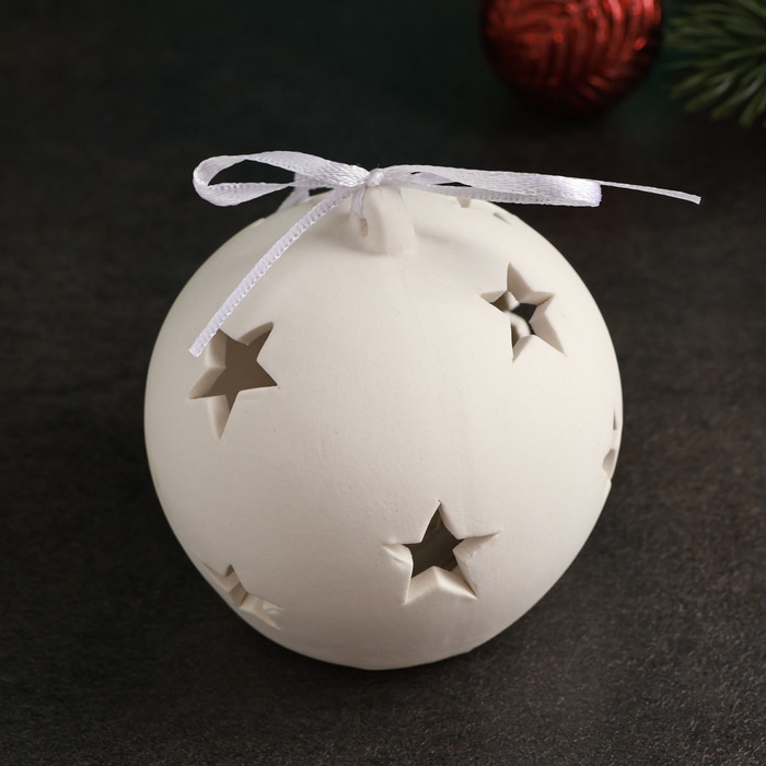 Фигура с подсветкой Фигура с подсветкой "Шар со звездочками" 7х7х7,5см