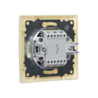 Выключатель Luazon Lighting "Антей", 10 А, 1 клавиша, скрытый, бежевый Выключатель Luazon Lighting "Антей", 10 А, 1 клавиша, скрытый, бежевый