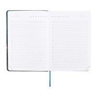 Ежедневник недатированный A5 136 листов, кожзам deVENTE. Nature, твердая обложка с поролоном, перфорация, ляссе, блок 70, зеленый Ежедневник недатированный A5 136 листов, кожзам deVENTE. Nature, твердая обложка с поролоном, перфорация, ляссе, блок 70, зеленый