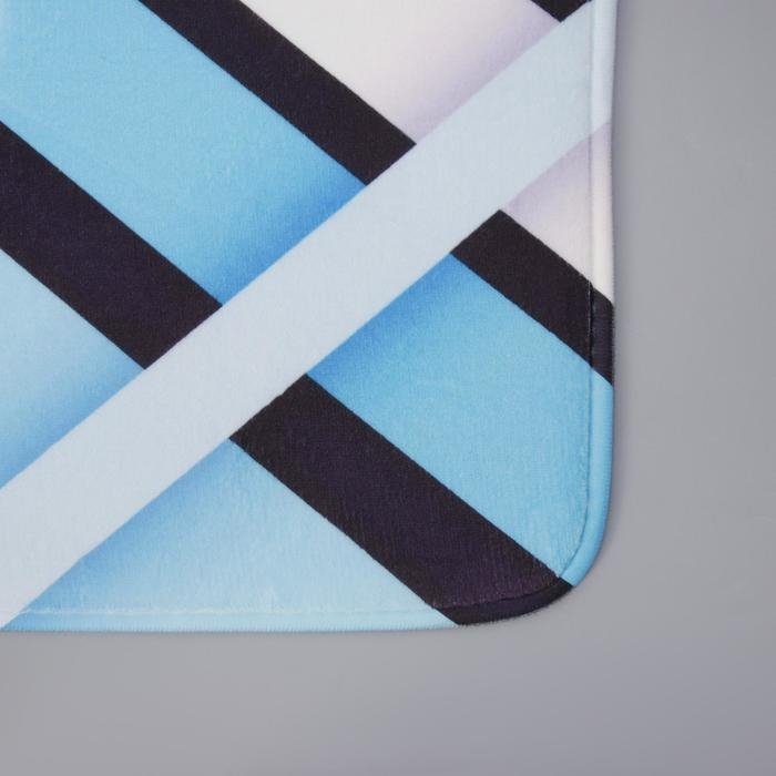 Набор ковриков для ванной и туалета Доляна &laquo;Полосатый&raquo;, 2 шт: 40&times;50, 50&times;80 см