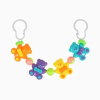 Растяжка на коляску/кроватку «Веселые мишки», 4 игрушки, Крошка Я Растяжка на коляску/кроватку «Веселые мишки», 4 игрушки, Крошка Я