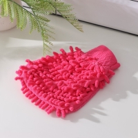 Варежка для уборки Доляна &laquo;Букли&raquo;, микрофибра односторонняя, 15&times;20 см, цвет МИКС