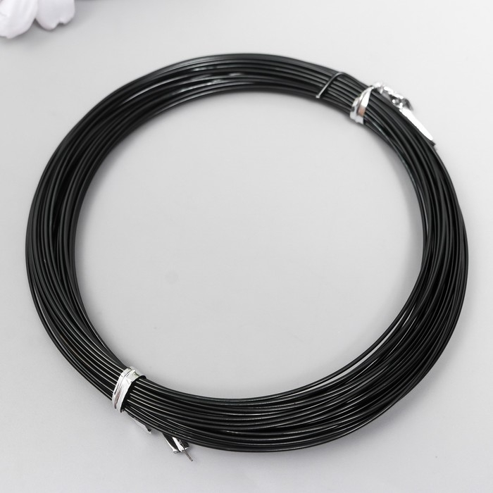 Проволока для творчества d 1мм, черный рул.10 м Проволока для творчества d 1мм, черный рул.10 м