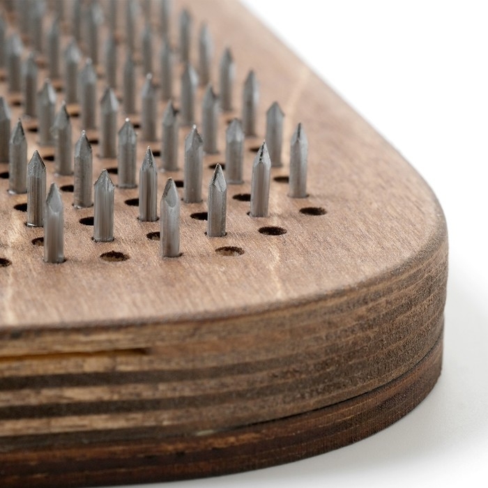 Садху, доска с гвоздями, для йоги, 2 шт, шаг 10 мм, 33 х 15 см