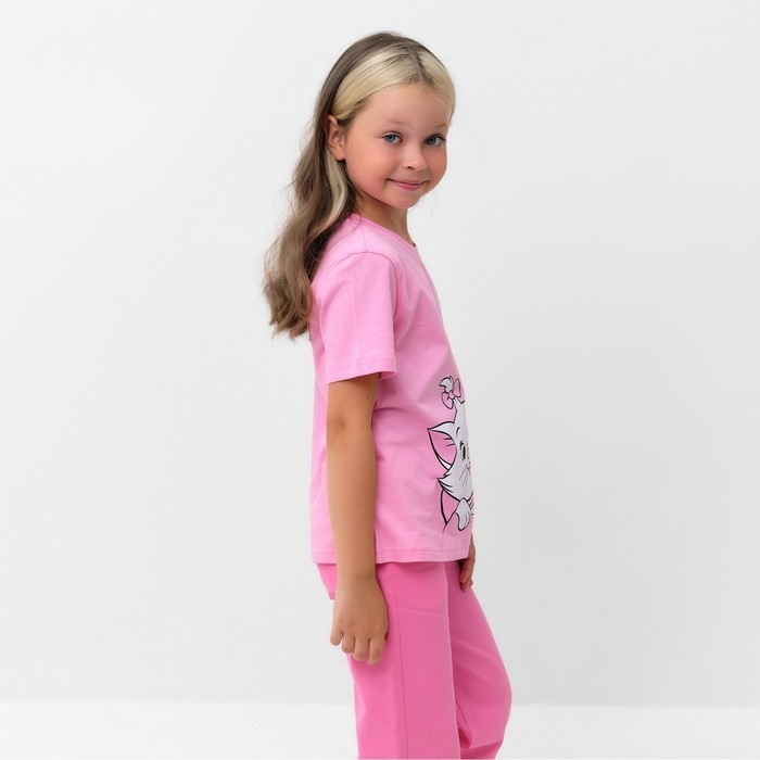 Футболка для девочки Disney «Мари», рост 98-104 (30), цвет розовый Футболка для девочки Disney «Мари», рост 98-104 (30), цвет розовый