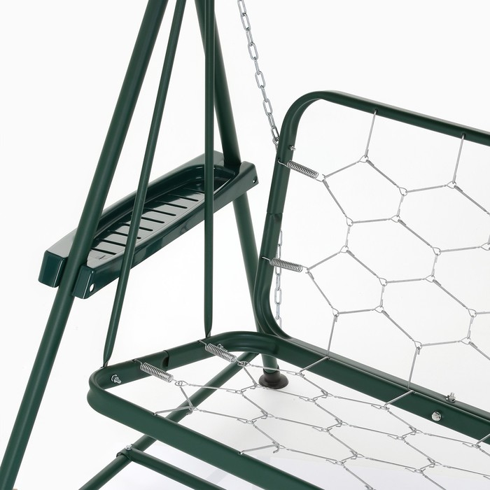 Качели садовые "Касабланка", цвет зеленый220 х 119 х 145 см, макс нагрузка 300 кг