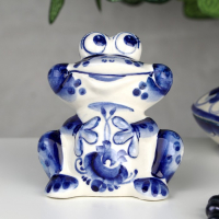 Сувенир &laquo;Лягушка&raquo;, большая, 9 см, гжель