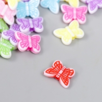 Бусины для творчества пластик "Бабочки яркие" набор 20 гр 0,3х1,4х1,1 см Бусины для творчества пластик "Бабочки яркие" набор 20 гр 0,3х1,4х1,1 см