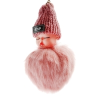 Брелок для ключей, пушистая кукла, 10×8 см Брелок для ключей, пушистая кукла, 10×8 см