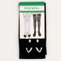 Карнавальный чулки &laquo;Кошечка&raquo;, цвет чёрный, р. М