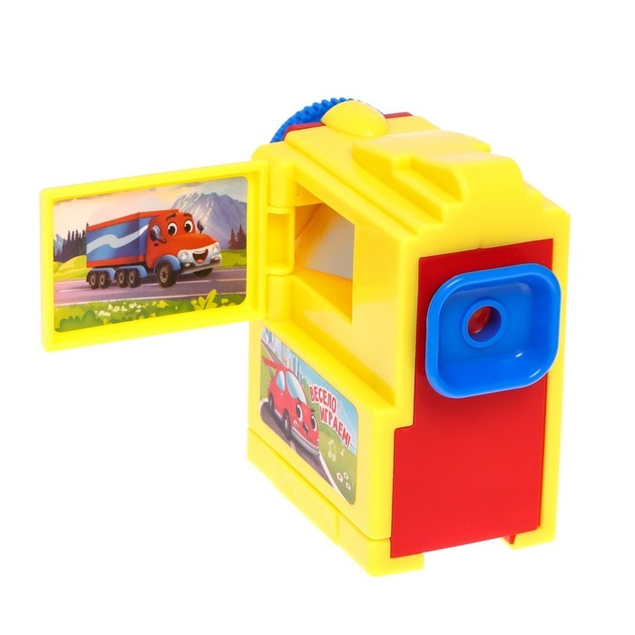 Проектор «Весёлые машинки», 3 слайда, 24 картинки, цвета МИКС Проектор «Весёлые машинки», 3 слайда, 24 картинки, цвета МИКС