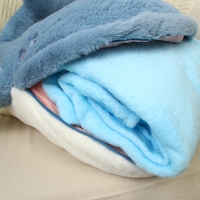 Мягкая игрушка &laquo;Кит&raquo;, 75 см, с пледом, рот на молнии