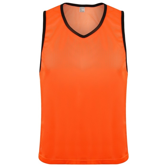 Манишка футбольная, р. S, цвет оранжевый