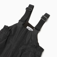 Полукомбинезон утеплённый для девочек, цвет чёрный, рост 104 см Полукомбинезон утеплённый для девочек, цвет чёрный, рост 104 см