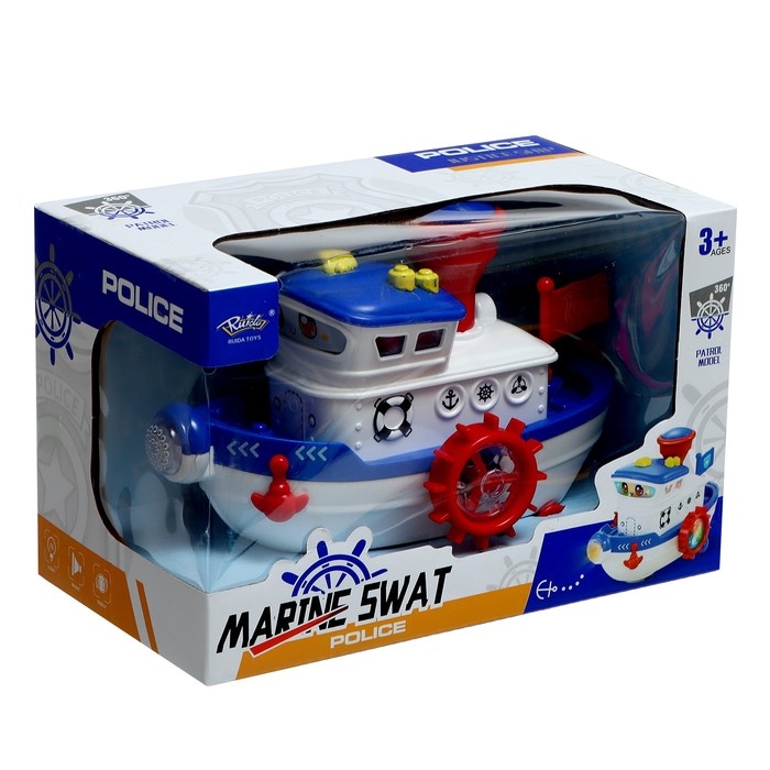 Катер &laquo;Морячок&raquo;, свет, звук, на батарейках