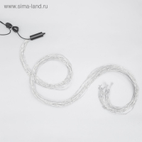 Гирлянда &laquo;Конский хвост&raquo; 15 нитей по 2 м, IP20, серебристая нить, 300 LED, свечение мульти, 220 В