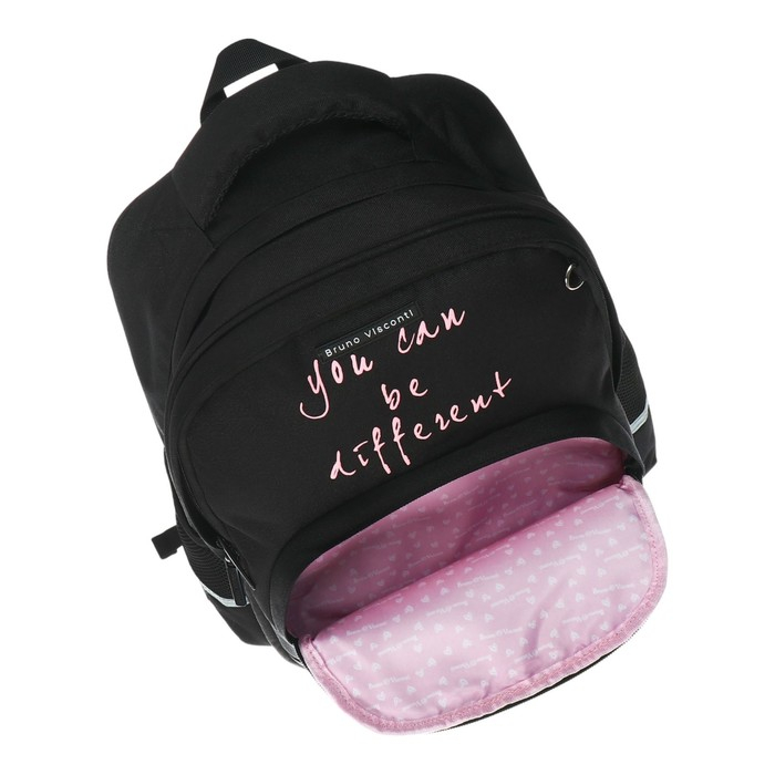 Рюкзак школьный Bruno Visconti, 40 х 30 х 19 см, эргономичная спинка, Be different