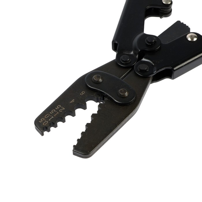 Пресс-клещи ТУНДРА, для опрессовки неизол. медных наконечников и гильз, 0.5 - 6 мм2 Пресс-клещи ТУНДРА, для опрессовки неизол. медных наконечников и гильз, 0.5 - 6 мм2