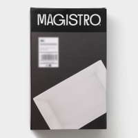 Форма для выпечки из жаропрочной керамики Magistro White gloss, 1,6 л, 27&times;17&times;6,3 см