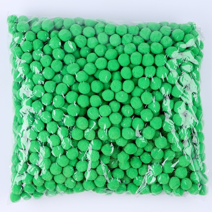 Набор деталей для декора &laquo;Бомбошки&raquo;, набор 1000 шт., размер 1 шт. &mdash; 2 см, цвет зелёный