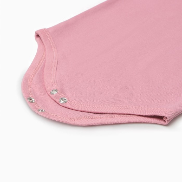 Боди детский, цвет пудра, рост 68 см