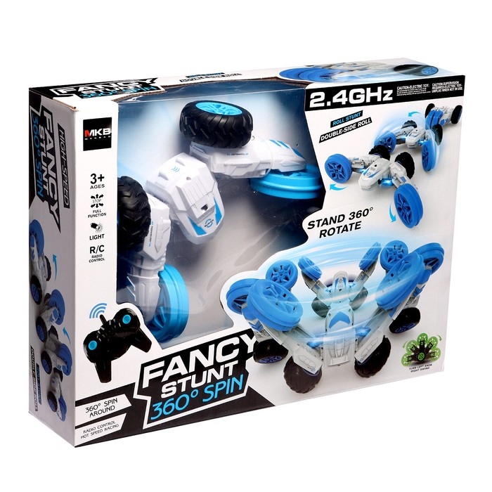 Машина радиоуправляемая «Перевертыш - Трансформер», работает от аккумулятора, цвет синий Машина радиоуправляемая «Перевертыш - Трансформер», работает от аккумулятора, цвет синий