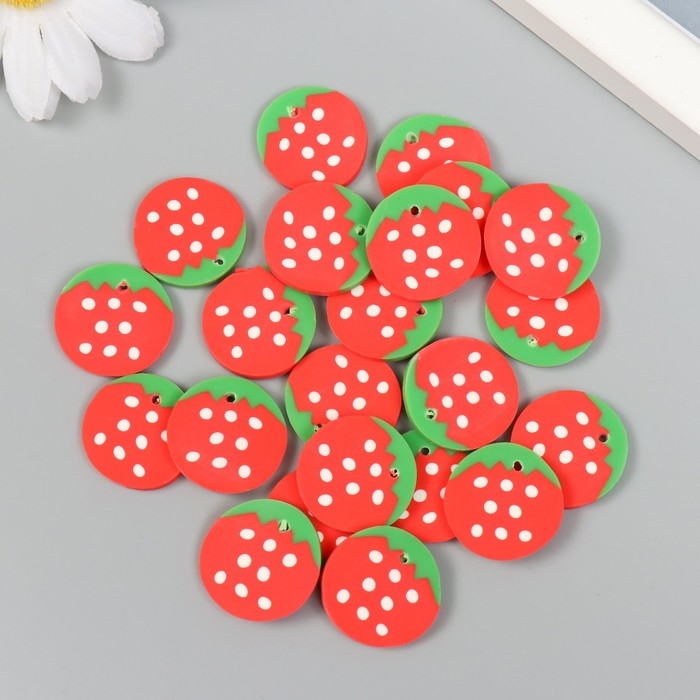 Декор для творчества PVC Декор для творчества PVC "Клубничка" набор 20 гр МИКС 0,3х1,5х2,3 см