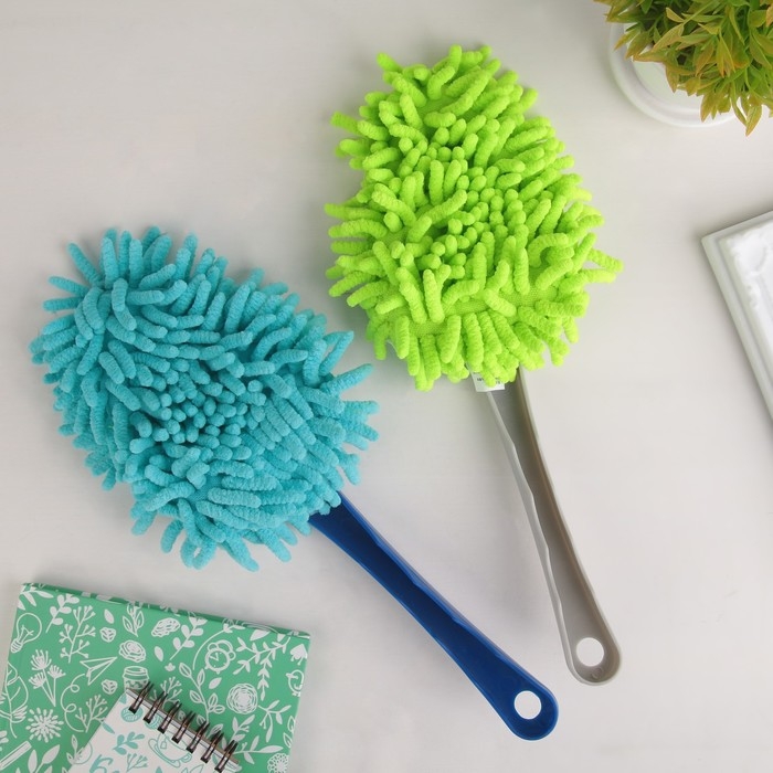 Щётка для удаления пыли Доляна, 28 см, цвет МИКС