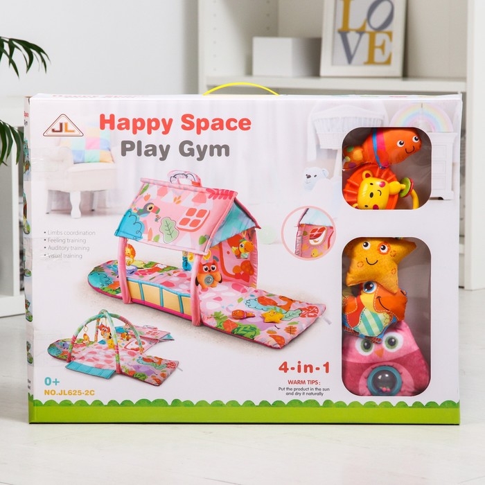 Развивающий коврик &laquo;Тропинка к дому&raquo;, с дугами, 73х73х0,5