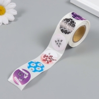 Наклейка бумага "Ромашка" d=2,5 см 252 шт в рулоне Наклейка бумага "Ромашка" d=2,5 см 252 шт в рулоне