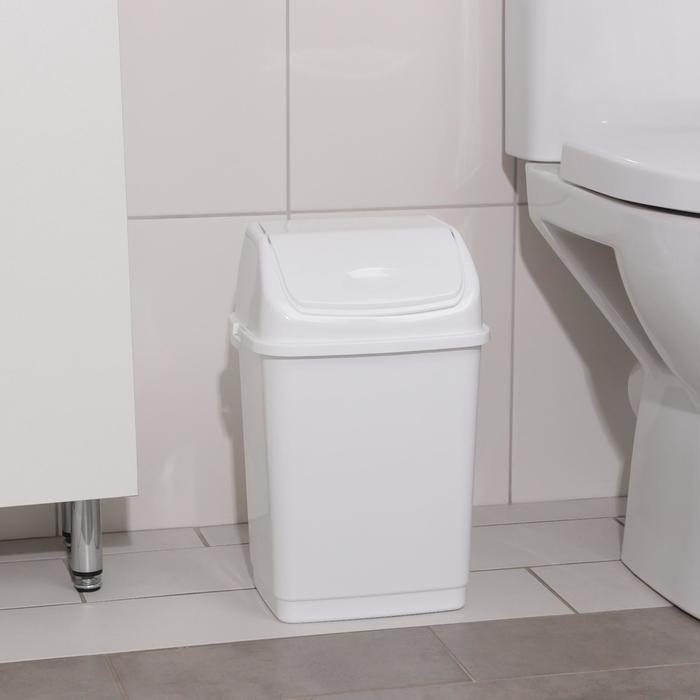 Ведро для мусора «Камелия», 8 л, белое Ведро для мусора «Камелия», 8 л, белое