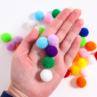 Набор текстильных деталей для декора &laquo;Бомбошки&raquo;, 50 шт., размер 1 шт. &mdash; 2 см