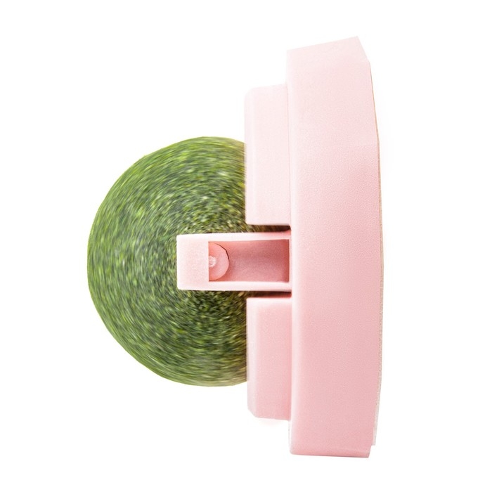 Игрушка для кошек из кошачьей мяты Игрушка для кошек из кошачьей мяты "Вращающийся шарик" на основании, 5 х 4 см, розовая