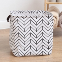 Текстильная корзина Доляна цвет белый, 32*32*32 см Текстильная корзина Доляна цвет белый, 32*32*32 см