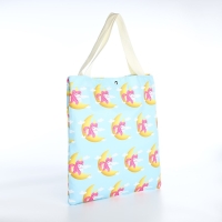 Набор рюкзак молодёжный из текстиля, сумка-шопер, цвет голубой