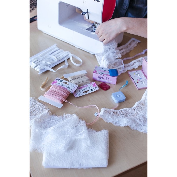 Резинка ажурная бельевая, 11 мм, 10 &plusmn; 1 м, цвет бежевый