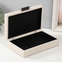 Шкатулка дерево кожзам "Белый питон с прожилками" 25х15х6,5 см Шкатулка дерево кожзам "Белый питон с прожилками" 25х15х6,5 см