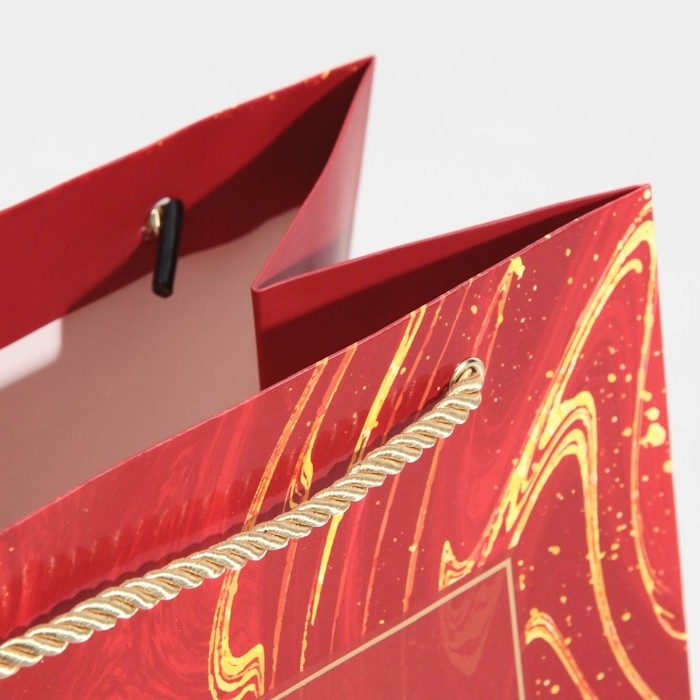 Пакет подарочный новогодний ламинированный &laquo;Рубин&raquo;, 21 х 30 х 15 см, Новый год