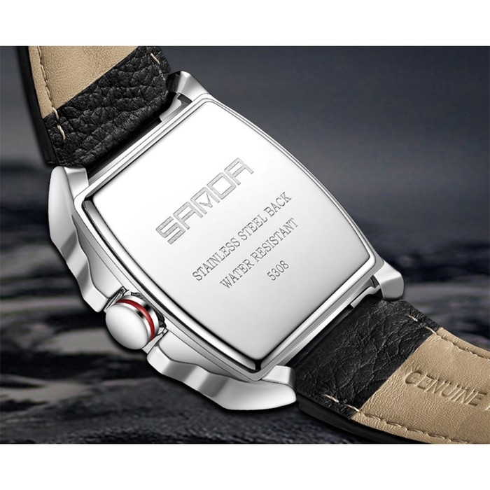 Часы наручные, d-4.8 см, хронограф, светящиеся, водонепроницаемые, ремешок кожа Часы наручные, d-4.8 см, хронограф, светящиеся, водонепроницаемые, ремешок кожа