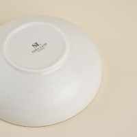 Салатник фарфоровый SL Home &laquo;Волнка в камне&raquo;, 1 л, d=19 см, цвет белый