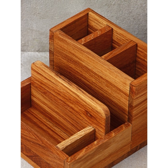 Подставка - салфетница Adelica, 15×17×11 см, дуб Подставка - салфетница Adelica, 15×17×11 см, дуб